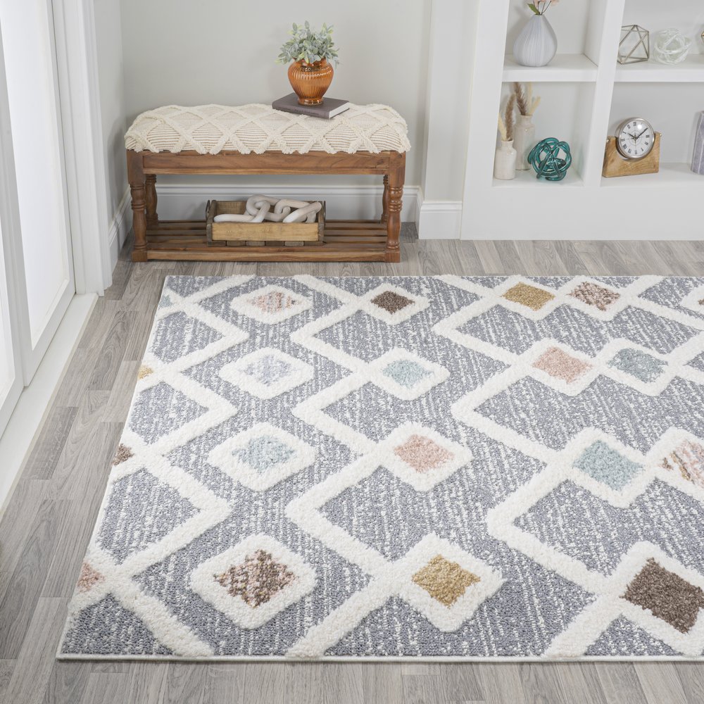 Monique Trellis High-Low Area Rug. Picture 3