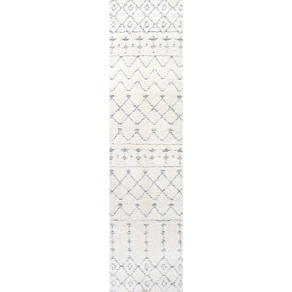 Pia Moroccan Trellis Plush Carved Area Rug. Picture 1