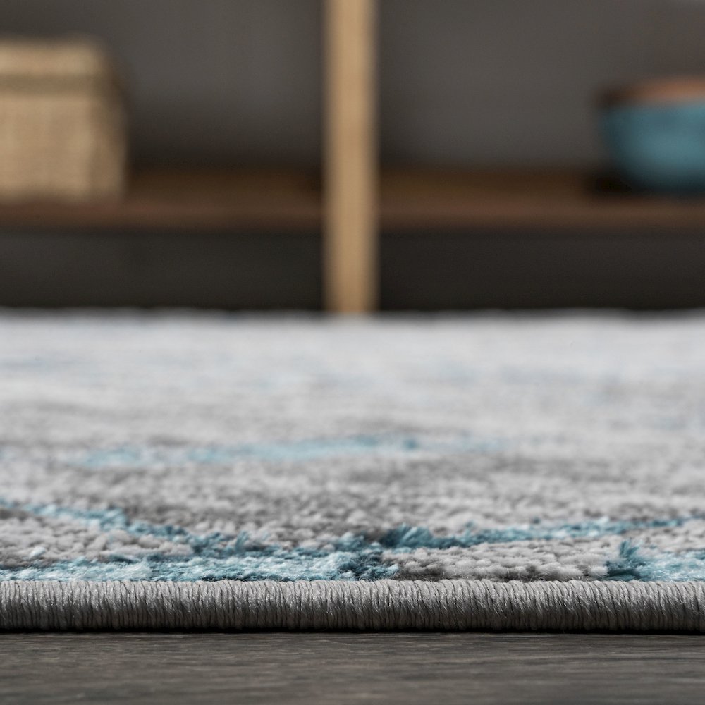Slant Modern Abstract Area Rug. Picture 9