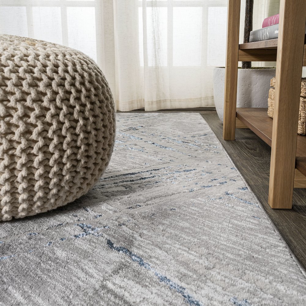 Slant Modern Abstract Area Rug. Picture 7