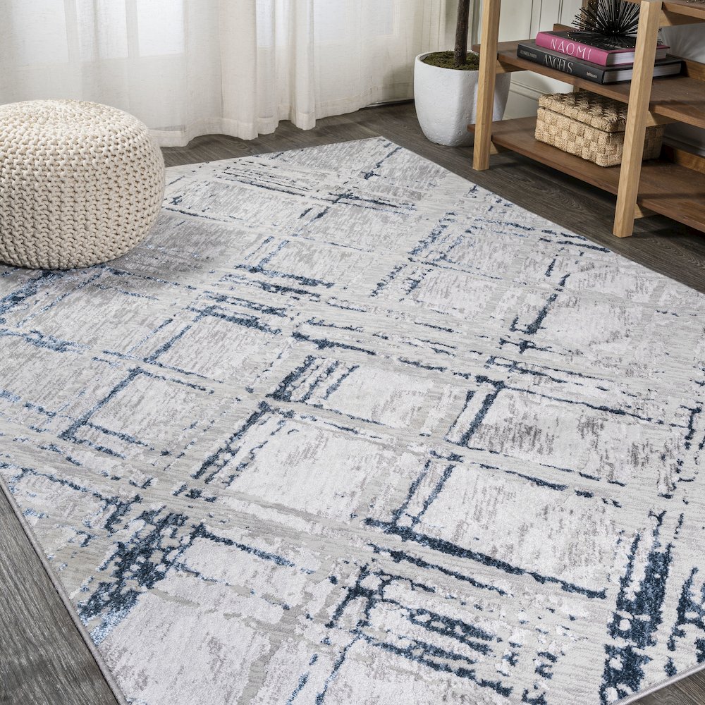 Slant Modern Abstract Area Rug. Picture 2