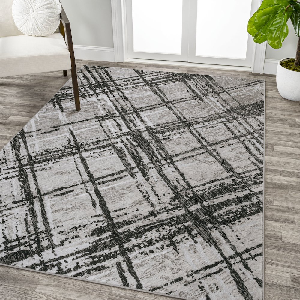 Slant Modern Abstract Area Rug. Picture 2