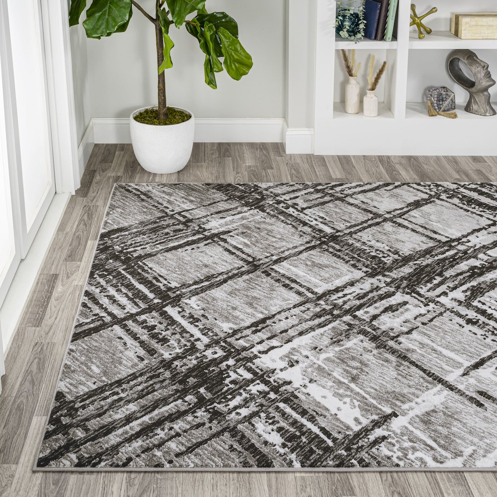 Slant Modern Abstract Area Rug. Picture 3