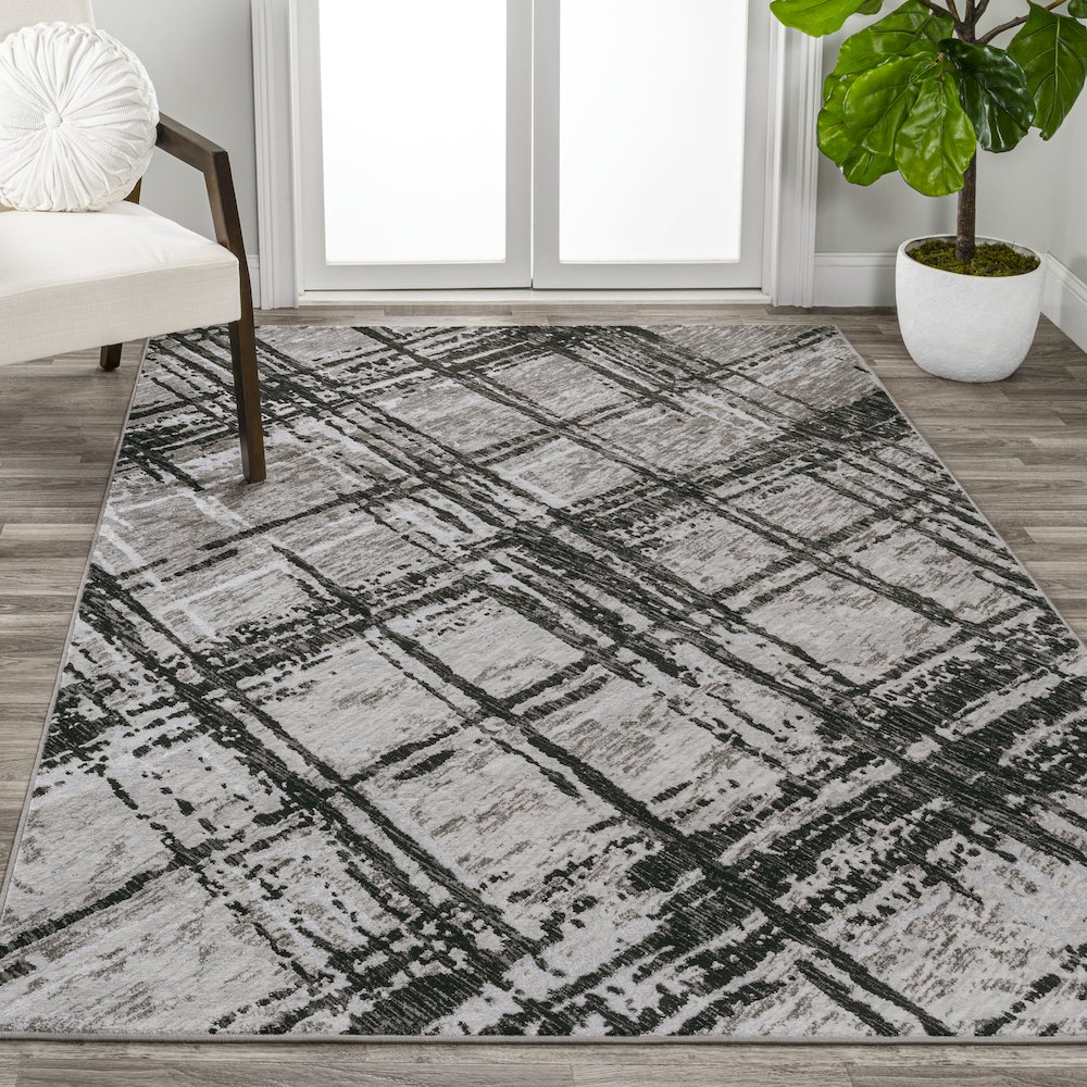 Slant Modern Abstract Area Rug. Picture 4