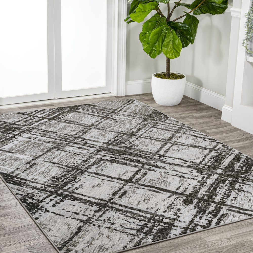 Slant Modern Abstract Area Rug. Picture 5