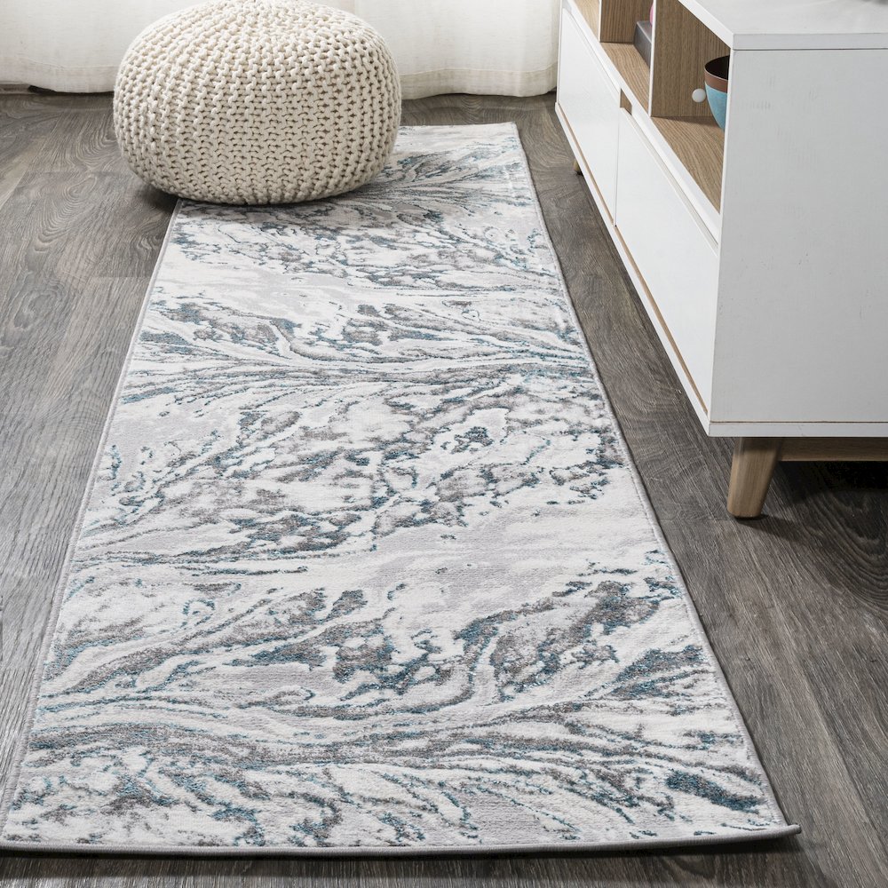 Swirl Marbled Abstract Area Rug. Picture 2