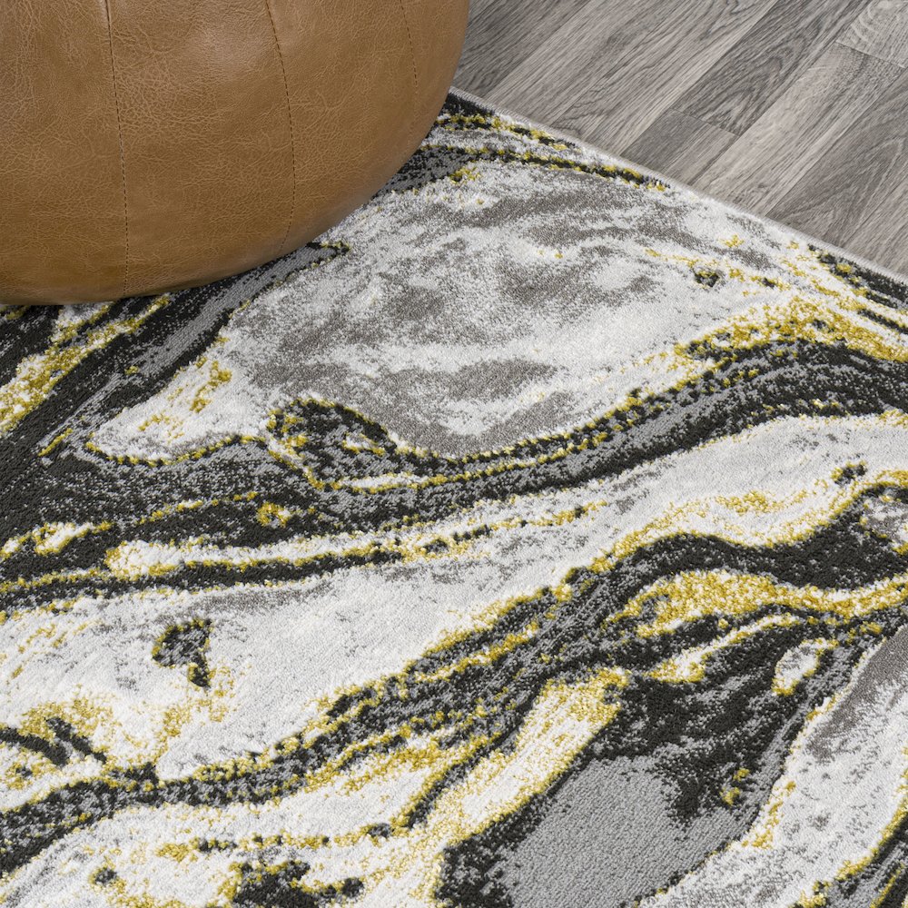 Swirl Marbled Abstract Area Rug. Picture 4