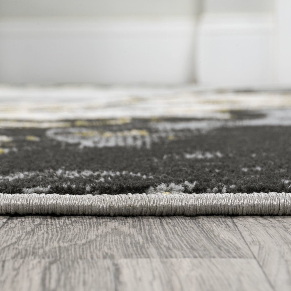 Swirl Marbled Abstract Area Rug. Picture 7