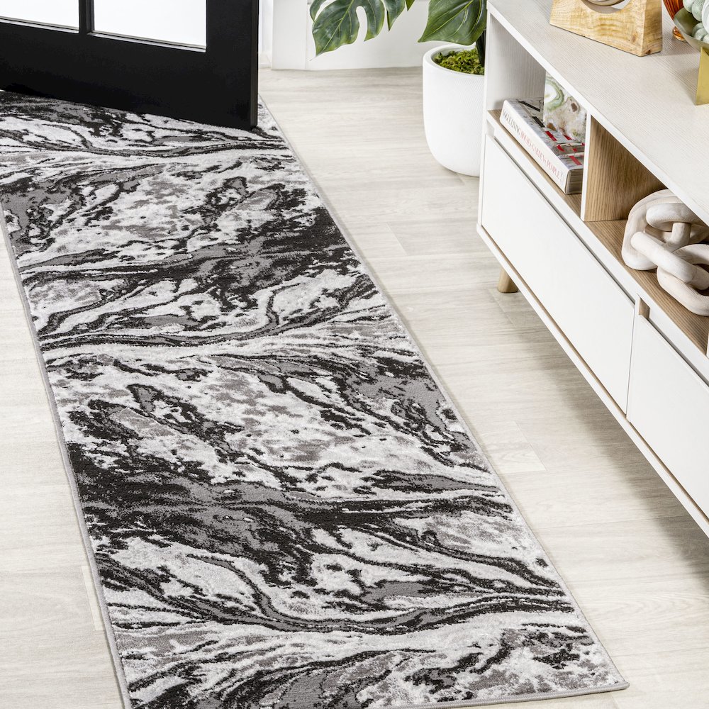 Swirl Marbled Abstract Area Rug. Picture 2