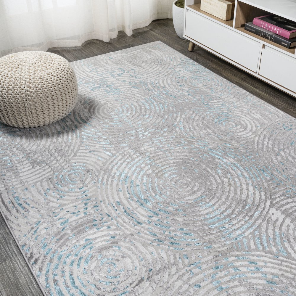 Timeworn Modern Abstract Area Rug. Picture 4