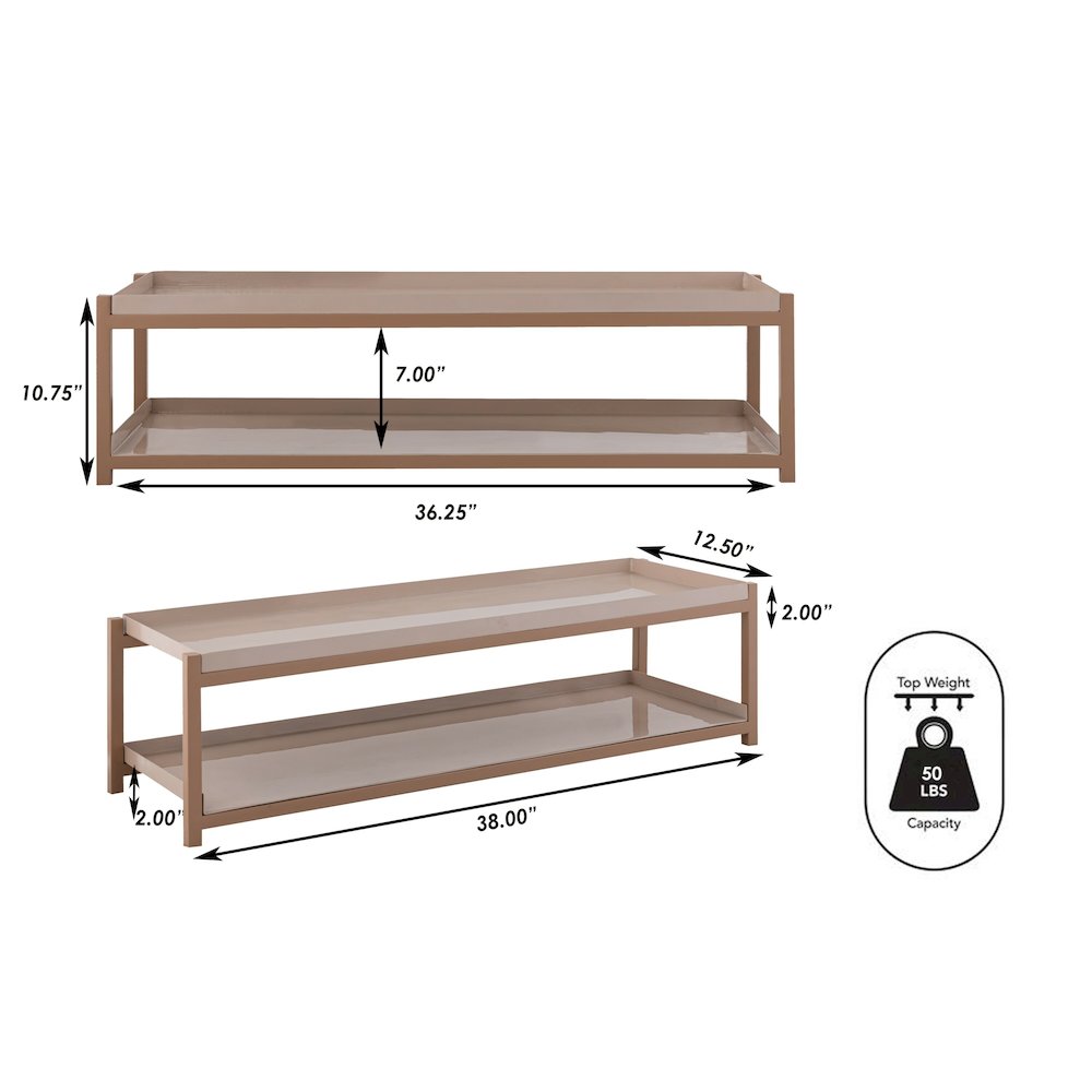 Industrial 6-Pair 2-Tier Iron Shoe Rack. Picture 3