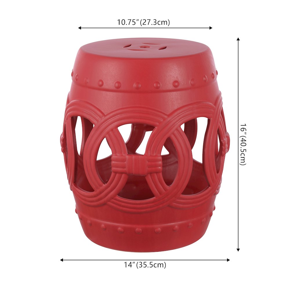 Lucky Chinese Ceramic Drum Garden Stool. Picture 4