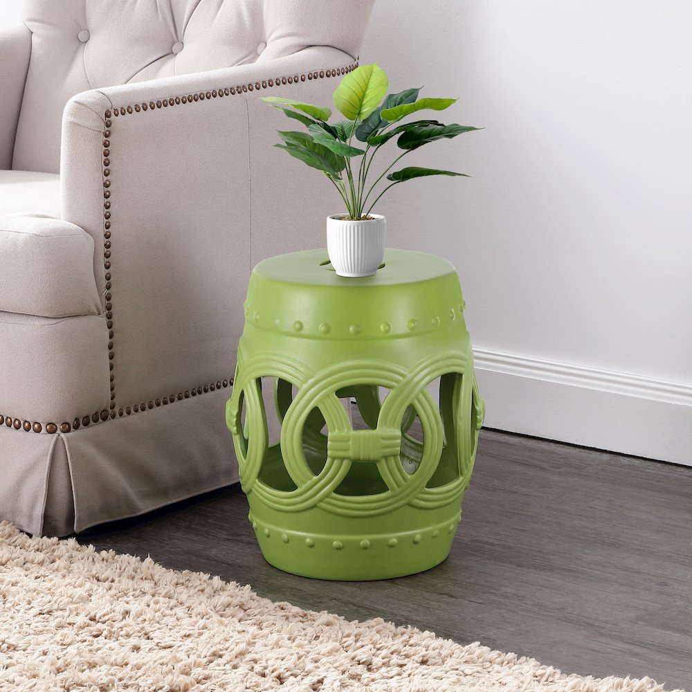 Lucky Chinese Ceramic Drum Garden Stool. Picture 1