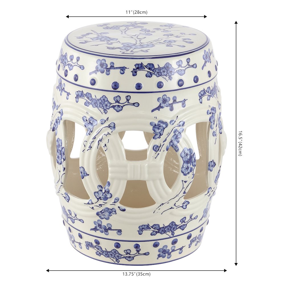 Lucky Chinese Ceramic Drum Garden Stool. Picture 3