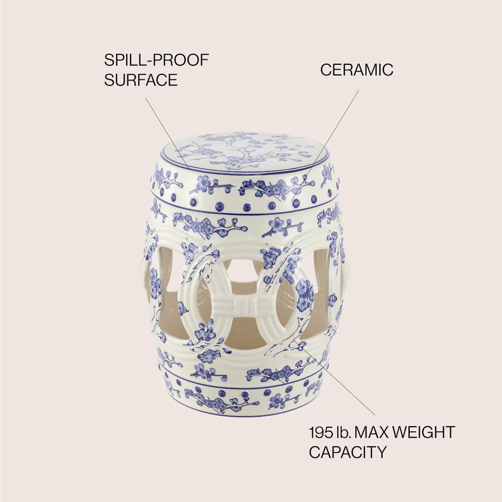Lucky Chinese Ceramic Drum Garden Stool. Picture 4