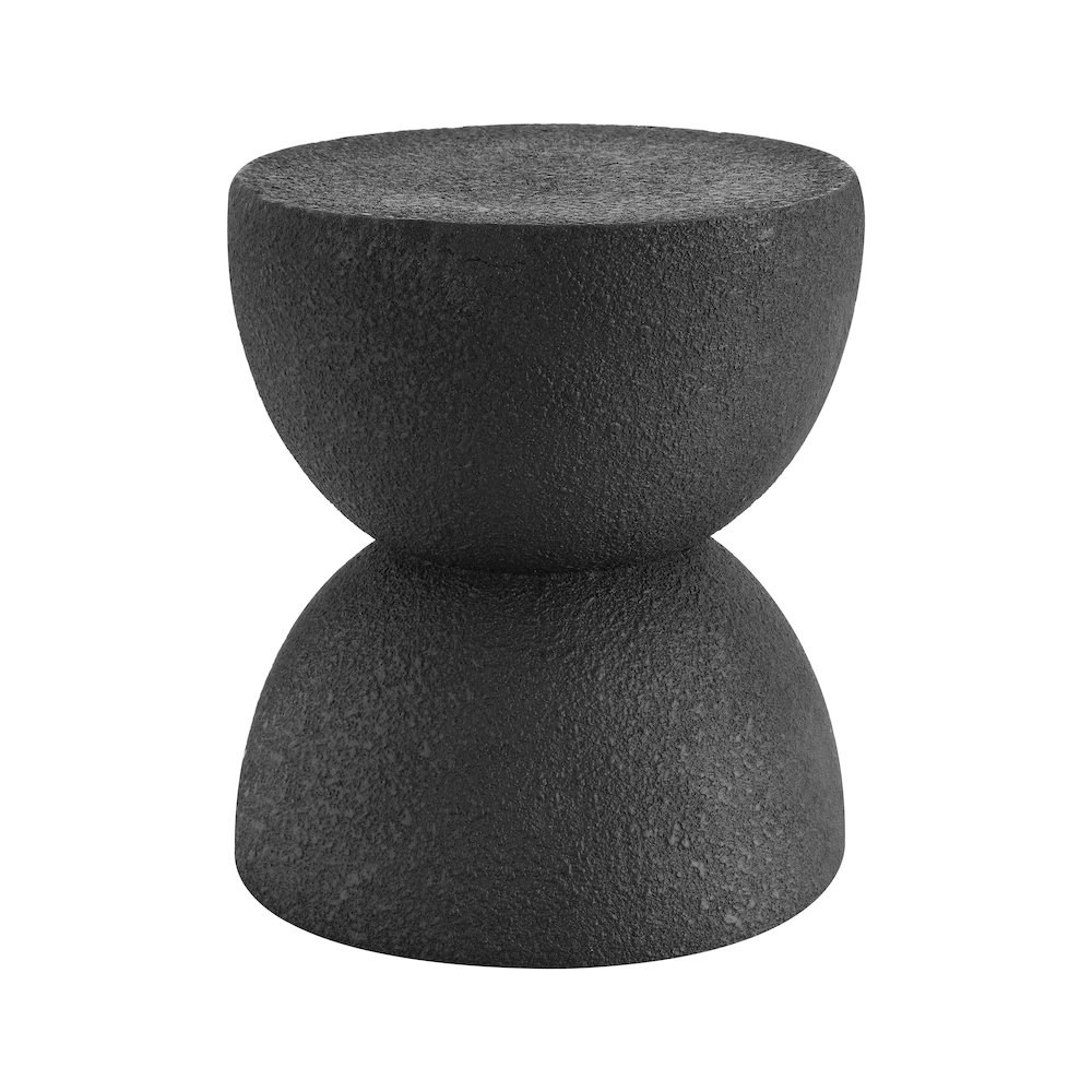 Greta Mid-Century Modern Drum Accent Table. Picture 1
