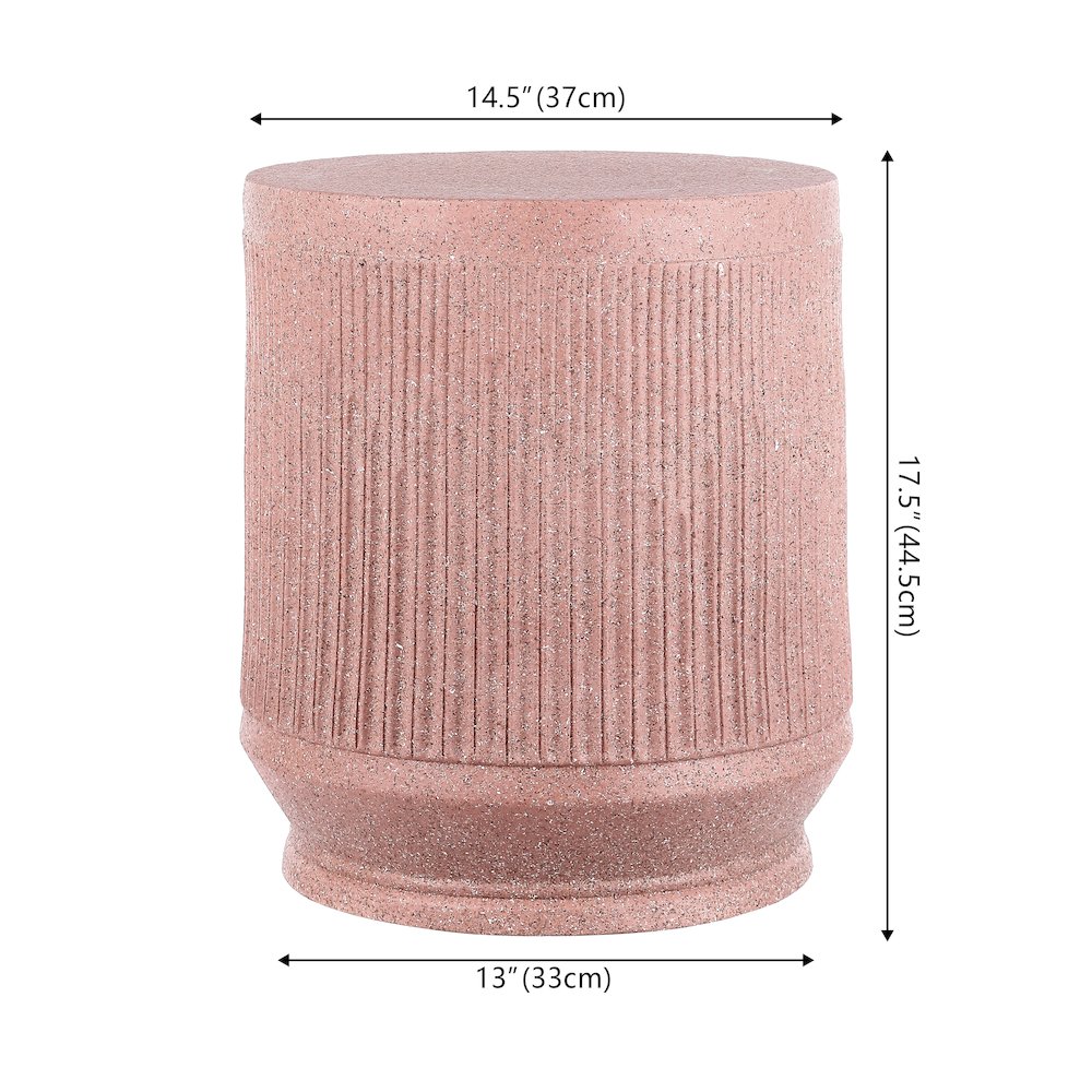 Kline Mid-Century Modern Brutalist Accent Table. Picture 3