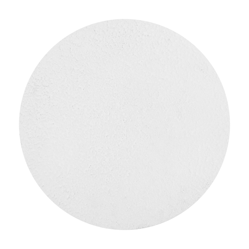 Hollie 18" Minimalist White Frosted Polyresin Indoor/Outdoor Accent Table. Picture 2