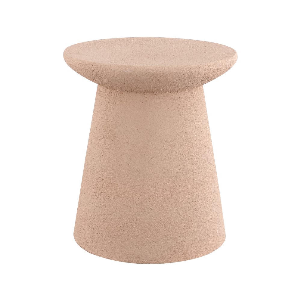 Hollie Minimalist Modern Drum Accent Table Pedestal. Picture 1