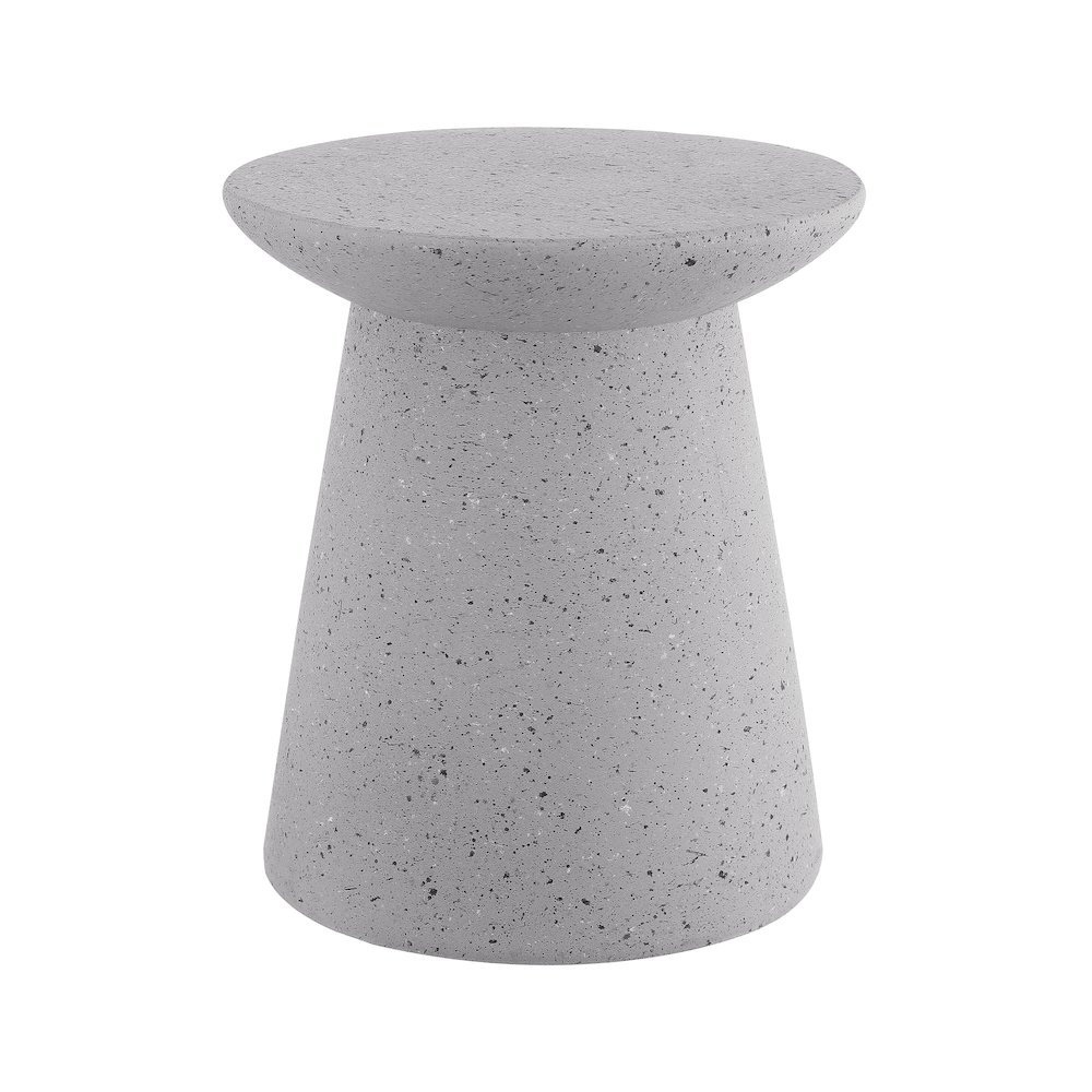 Hollie Minimalist Modern Drum Accent Table Pedestal. Picture 1