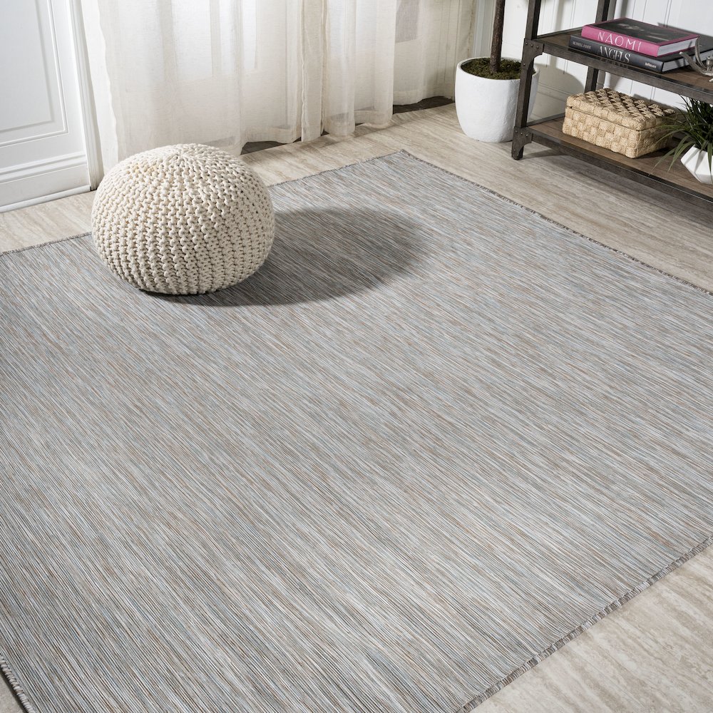 Ethan Modern Flatweave Solid Area Rug. Picture 2