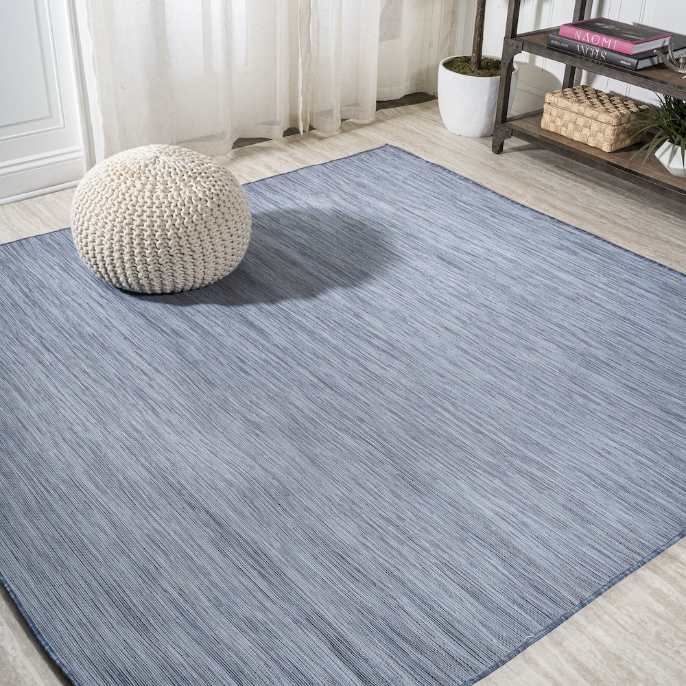 Ethan Modern Flatweave Solid Area Rug. Picture 2
