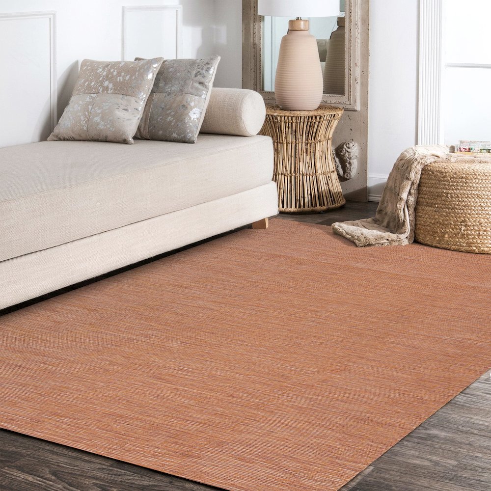 Ethan Modern Flatweave Solid Area Rug. Picture 17