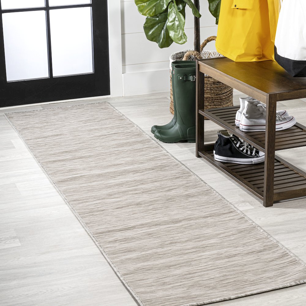 Ethan Modern Flatweave Solid Area Rug. Picture 2