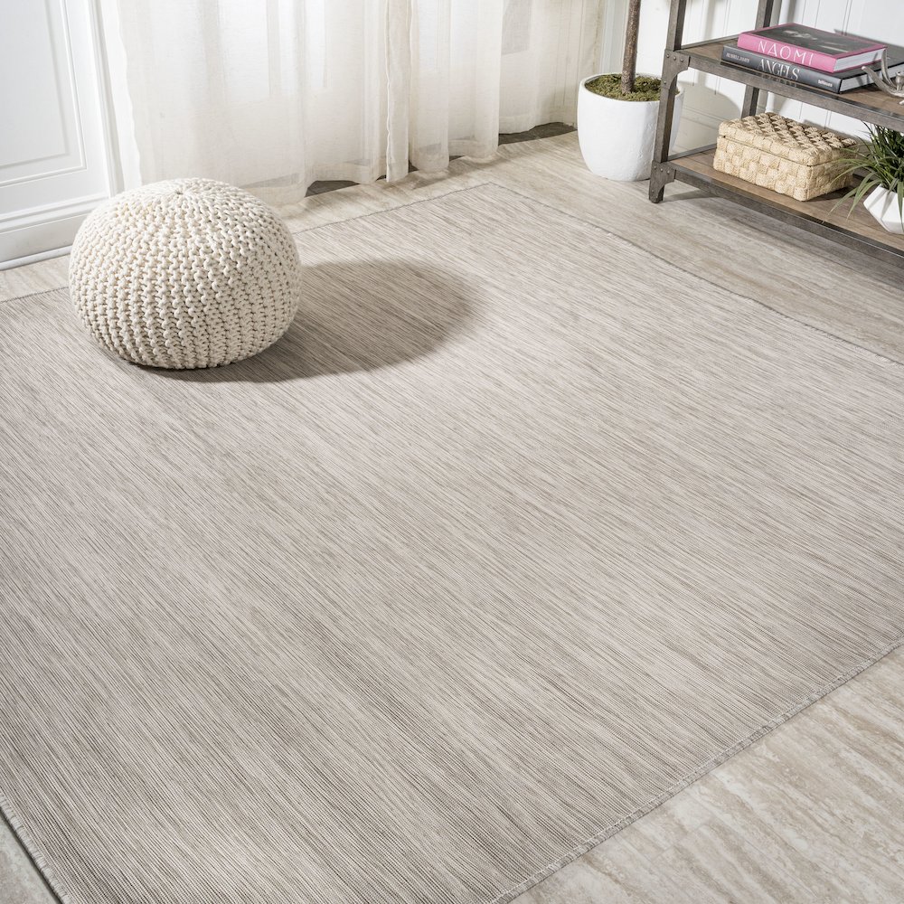 Ethan Modern Flatweave Solid Area Rug. Picture 2