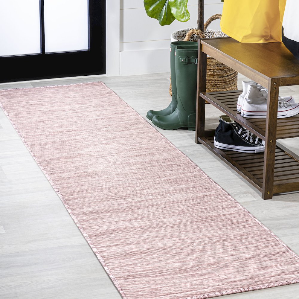 Ethan Modern Flatweave Solid Area Rug. Picture 2