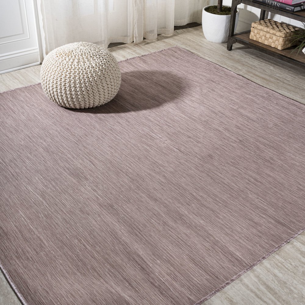 Ethan Modern Flatweave Solid Area Rug. Picture 2