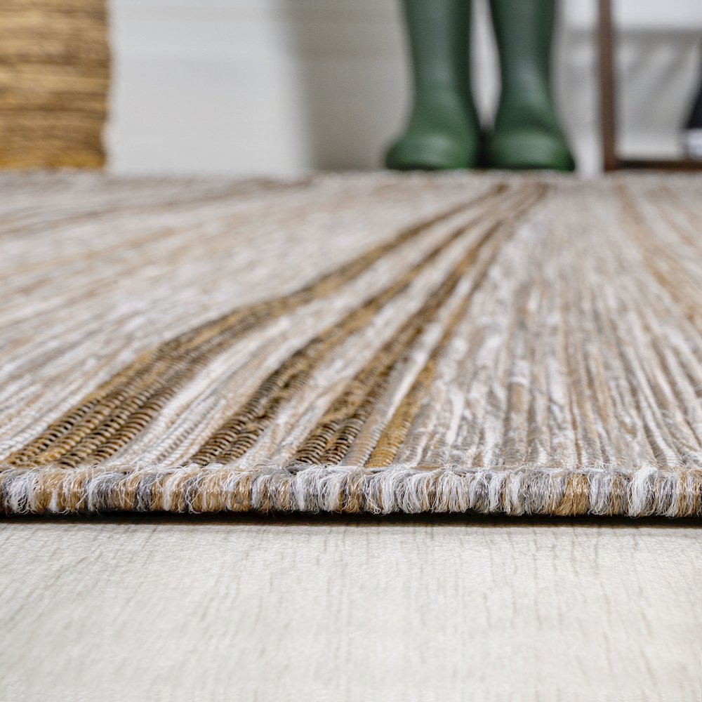 Bo Modern Farmhouse Wide Stripe Area Rug. Picture 11