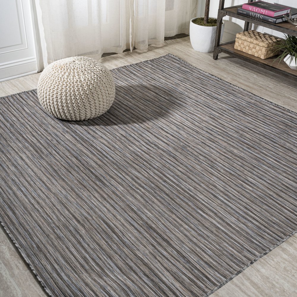 Finn Modern Farmhouse Pinstripe Area Rug. Picture 2