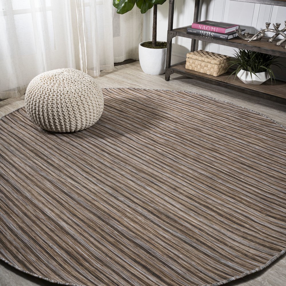 Finn Modern Farmhouse Pinstripe Area Rug. Picture 2