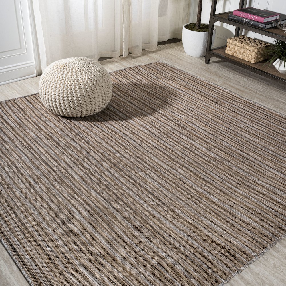 Finn Modern Farmhouse Pinstripe Area Rug. Picture 2