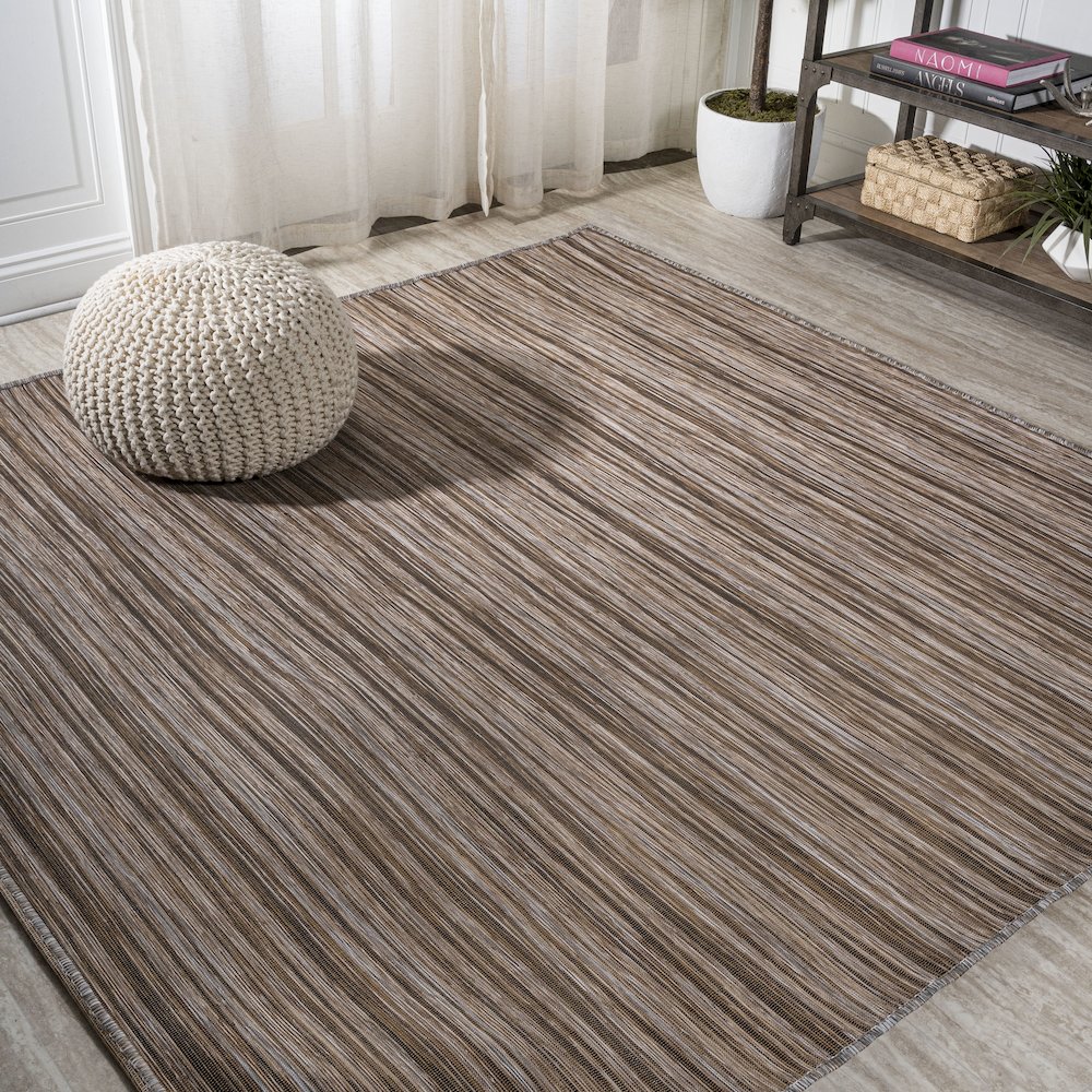 Finn Modern Farmhouse Pinstripe Area Rug. Picture 2