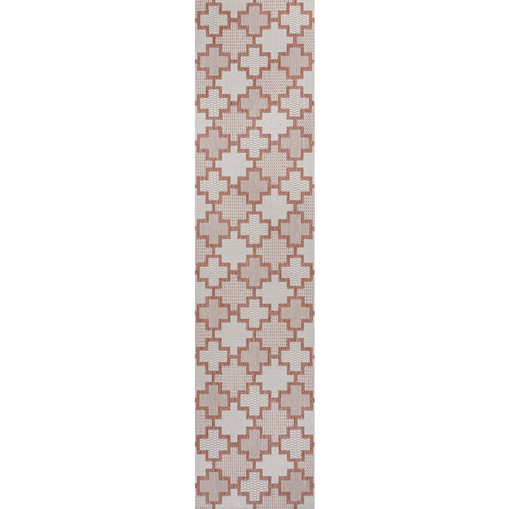 Cyrus Modern Geometric Tile Pattern Indoor/Outdoor Area Rug. Picture 3