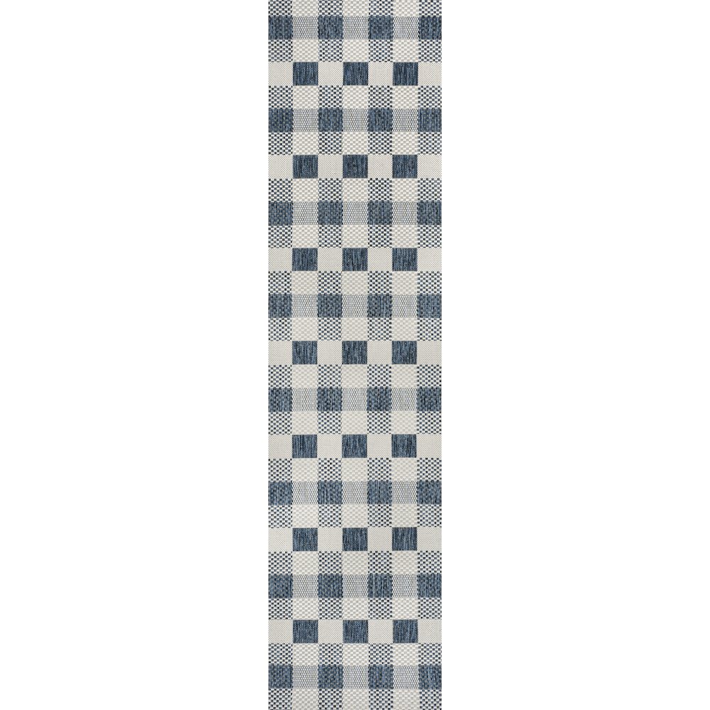 Darcy Traditional Geometric Bold Gingham Indoor/Outdoor Area Rug. Picture 3