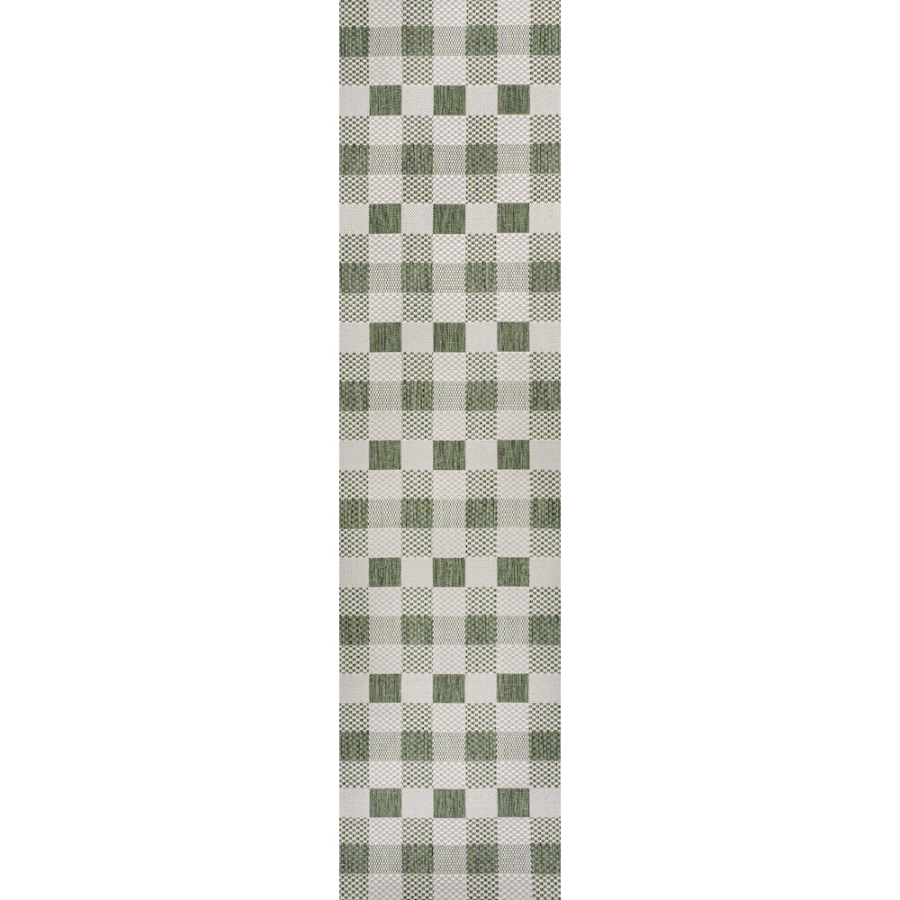 Darcy Traditional Geometric Bold Gingham Indoor/Outdoor Area Rug. Picture 3