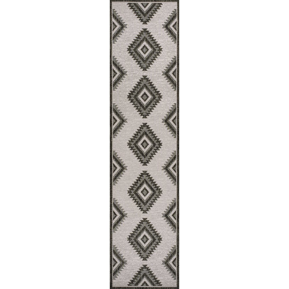 Lior Geometric Moroccan Diamond Indoor/Outdoor Area Rug. Picture 3