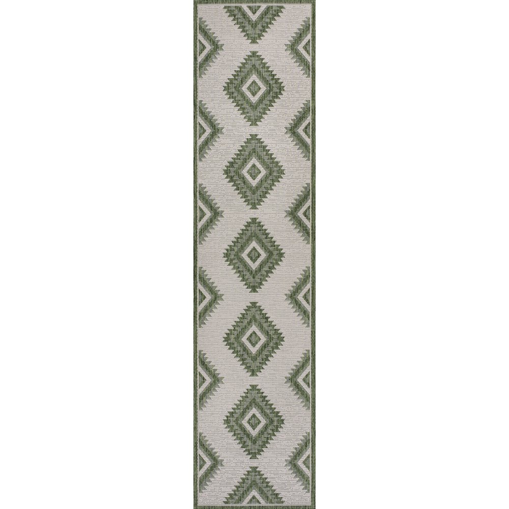 Lior Geometric Moroccan Diamond Indoor/Outdoor Area Rug. Picture 3
