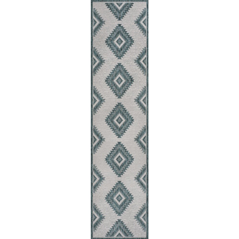 Lior Geometric Moroccan Diamond Indoor/Outdoor Area Rug. Picture 3