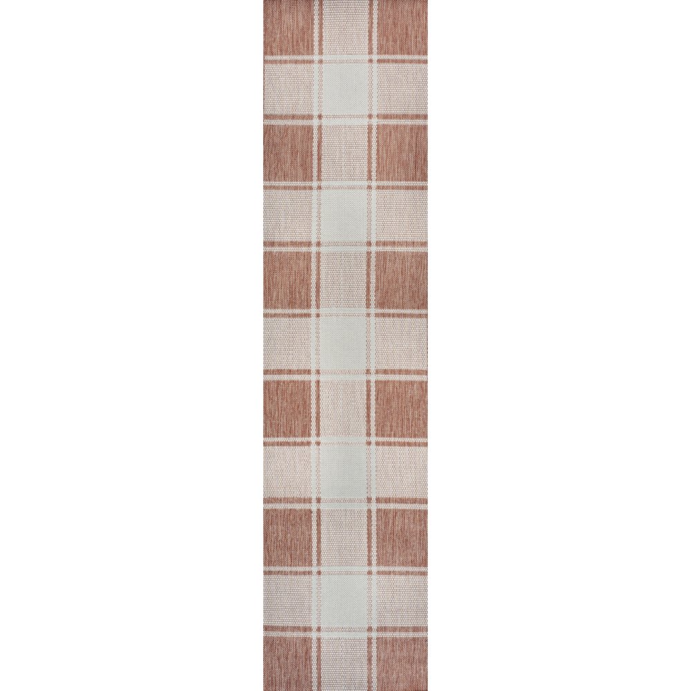 Sabine Traditional Farmhouse Bold Gingham Indoor/Outdoor Area Rug. Picture 3