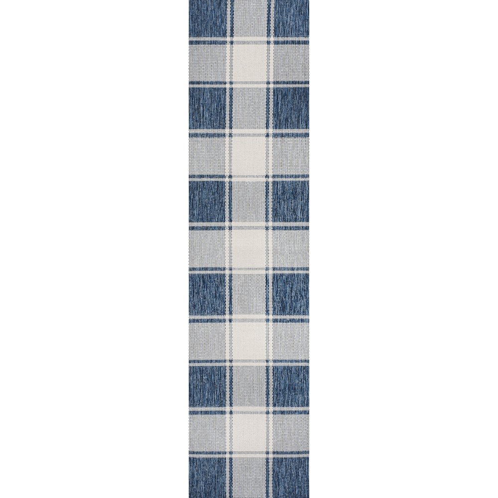 Sabine Traditional Farmhouse Bold Gingham Indoor/Outdoor Area Rug. Picture 3