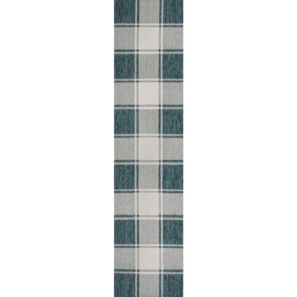 Sabine Traditional Farmhouse Bold Gingham Indoor/Outdoor Area Rug. Picture 3