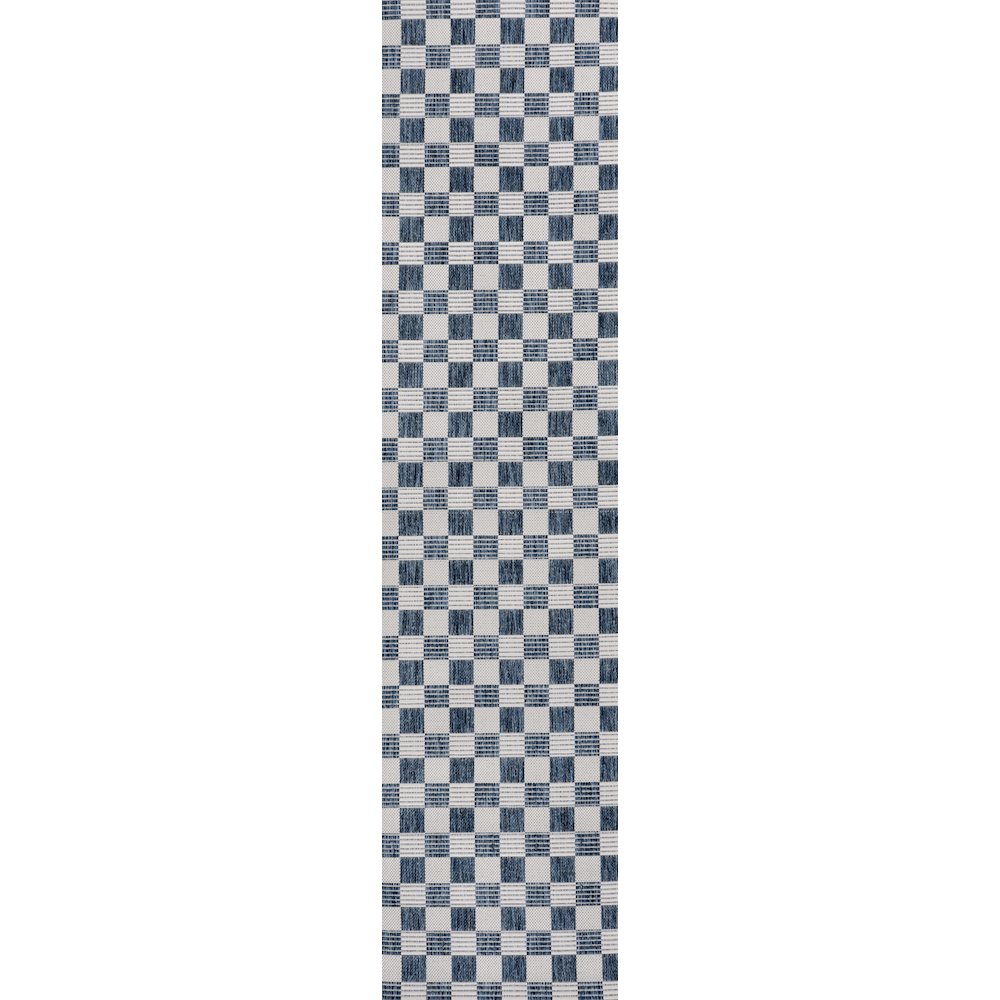 Aimee Traditional Cottage Checkerboard Indoor/Outdoor Area Rug. Picture 3