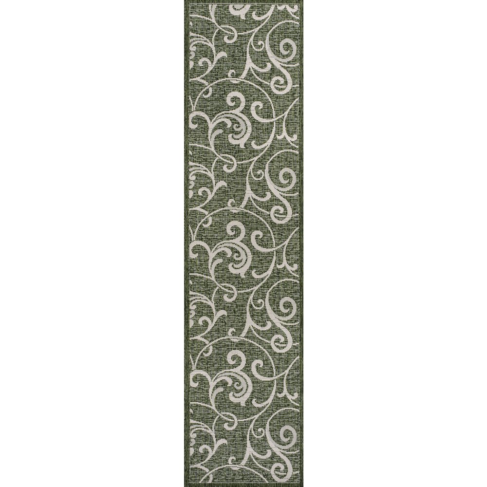 Maribel Traditional Classic All-Over Scroll indoor/Outdoor Area Rug. Picture 3