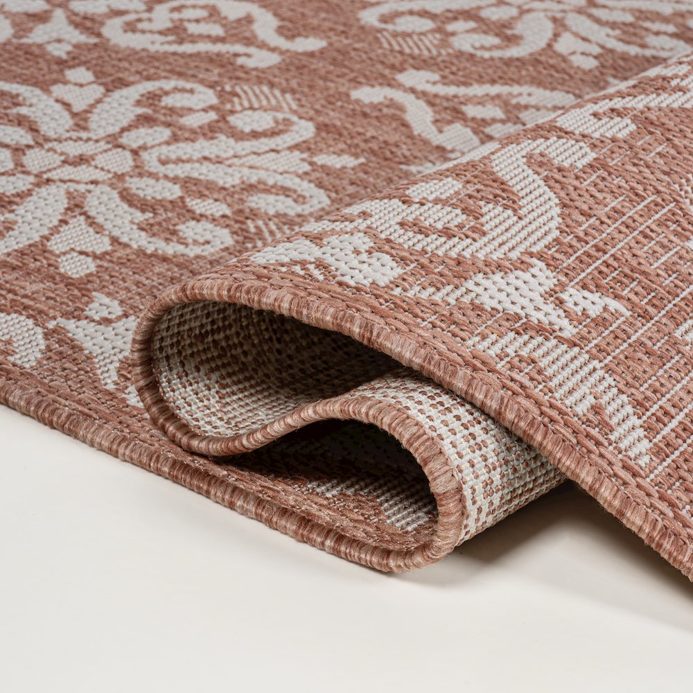 Amora Traditional Mediterranean Tile Design Indoor/Outdoor Area Rug. Picture 3