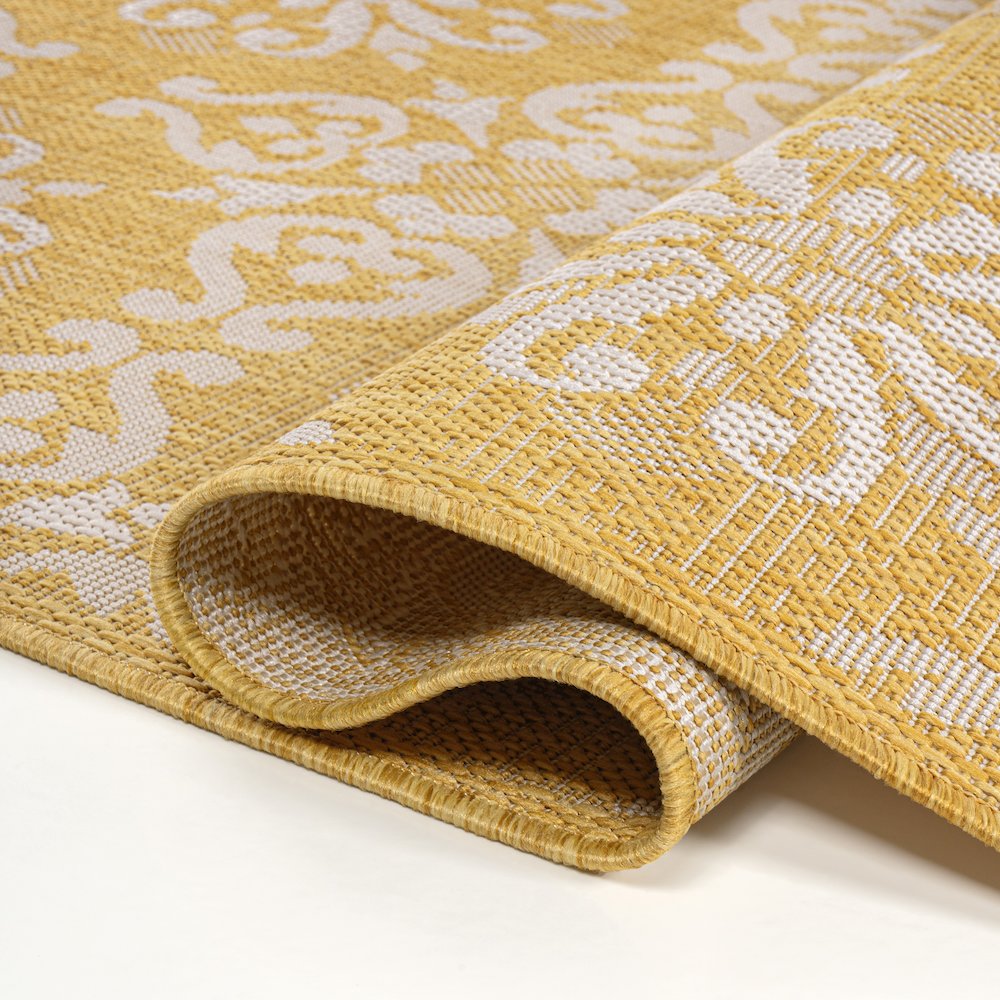 Amora Traditional Mediterranean Tile Design Indoor/Outdoor Area Rug. Picture 4