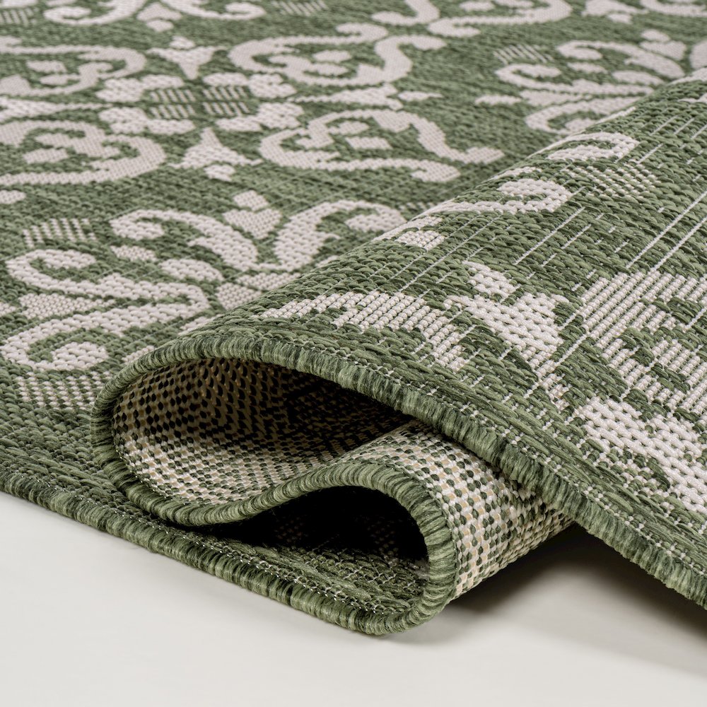 Maribel Traditional Classic All-Over Scroll Indoor/Outdoor Area Rug. Picture 5